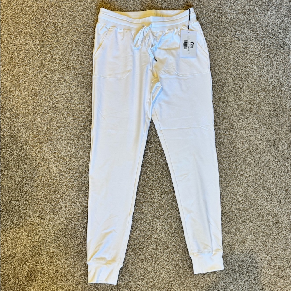 Zyia Active White Unwind Joggers XS